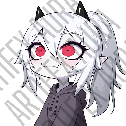 Demon Girl PNGtuber Model | Veadotube & Bouncy PNGtuber Plus Avatar