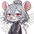 Rat Girl PNGtuber Model | Veadotube & Bouncy PNGtuber Plus Avatar
