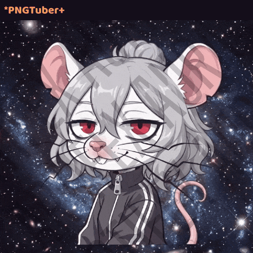 Rat Girl PNGtuber Model | Veadotube & Bouncy PNGtuber Plus Avatar