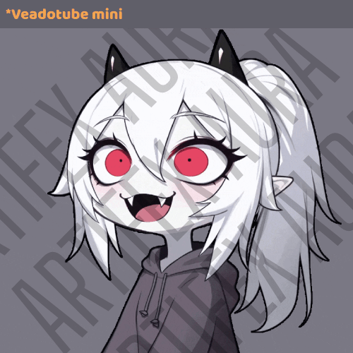 Demon Girl PNGtuber Model | Veadotube & Bouncy PNGtuber Plus Avatar