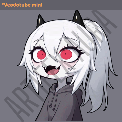 Demon Girl PNGtuber Model | Veadotube & Bouncy PNGtuber Plus Avatar